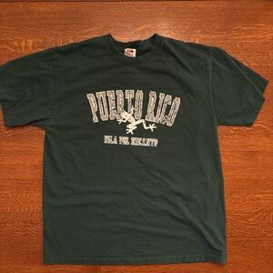 Green Puerto Rico Graphic T-Shirt